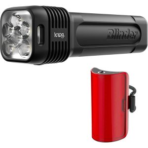 Knog Blinder Pro 1300 and Mid Cobber Rear Light Set