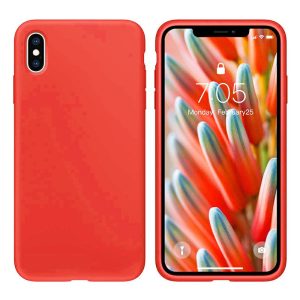 Ultra Slim TPU Silicone Shockproof Case XS MAX Red-