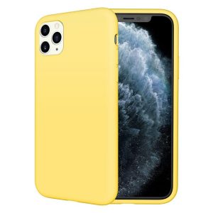 Ultra Slim TPU Silicone Shockproof Case 11 PRO MAX yellow-