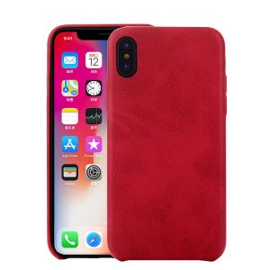 Ultra Slim PU Leather Shockproof Case X/XS Red.