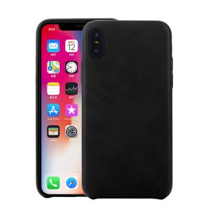 Ultra Slim PU Leather Shockproof Case X/XS Black.